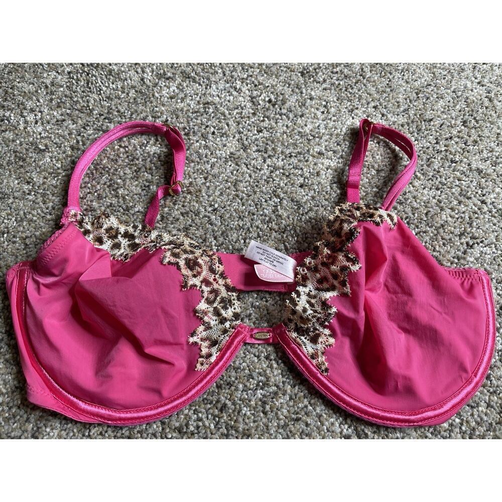 Victoria's Secret Women's Very Sexy Full Coverage Unlined Bra Pink Leopard 36D